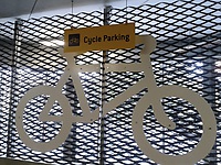 Stockport cycle hub bike sign