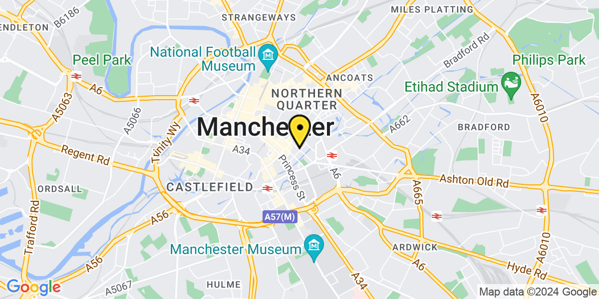 Map of Manchester Chorlton Street
