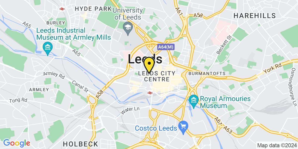 Map of Leeds Bedford Street