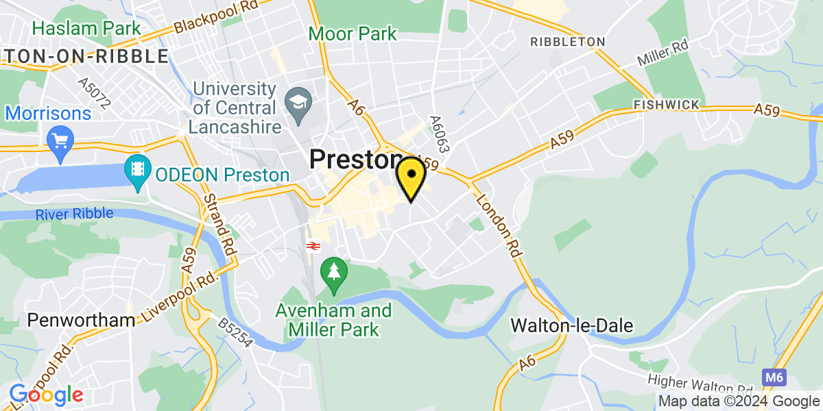 Map of Preston Shepherd Street