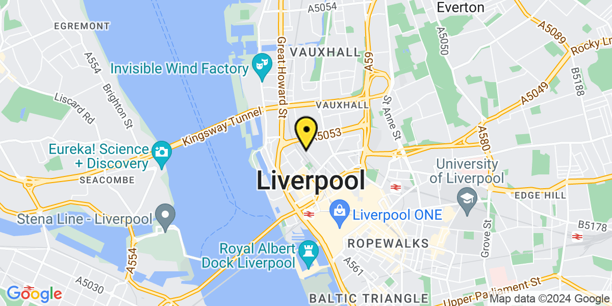 Map of Liverpool Pall Mall