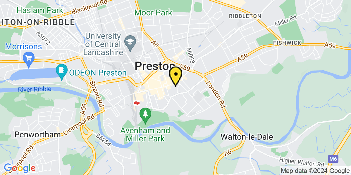 Map of Preston Rose Street