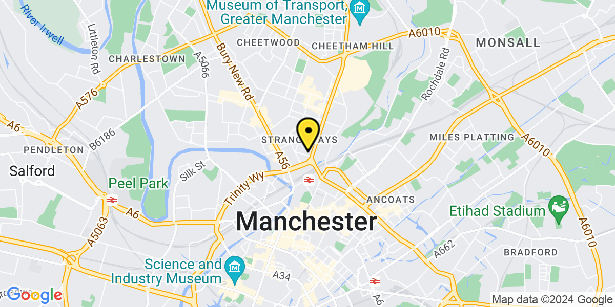Map of Manchester Skip Place