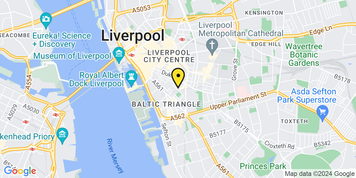 Map of Liverpool Bailey Street