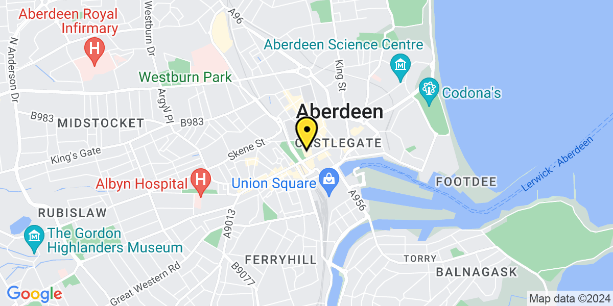 Map of Aberdeen Gaelic Lane