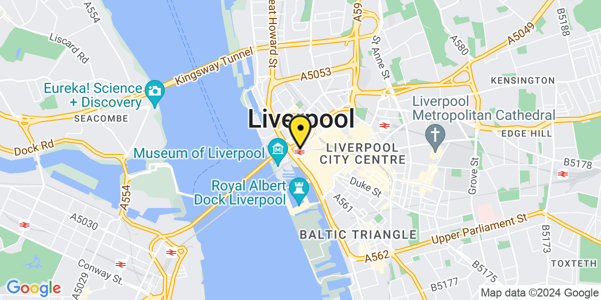 Map of Liverpool Moor Street Corn Exchange