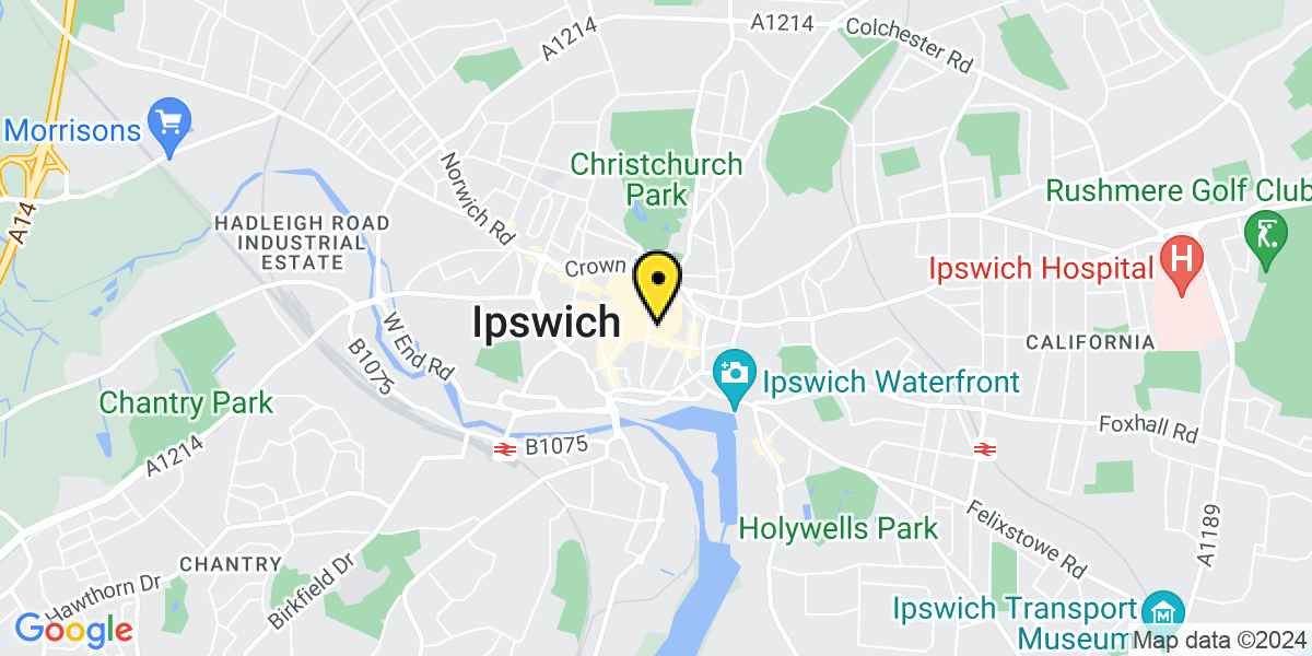 Map of Ipswich Tacket Street