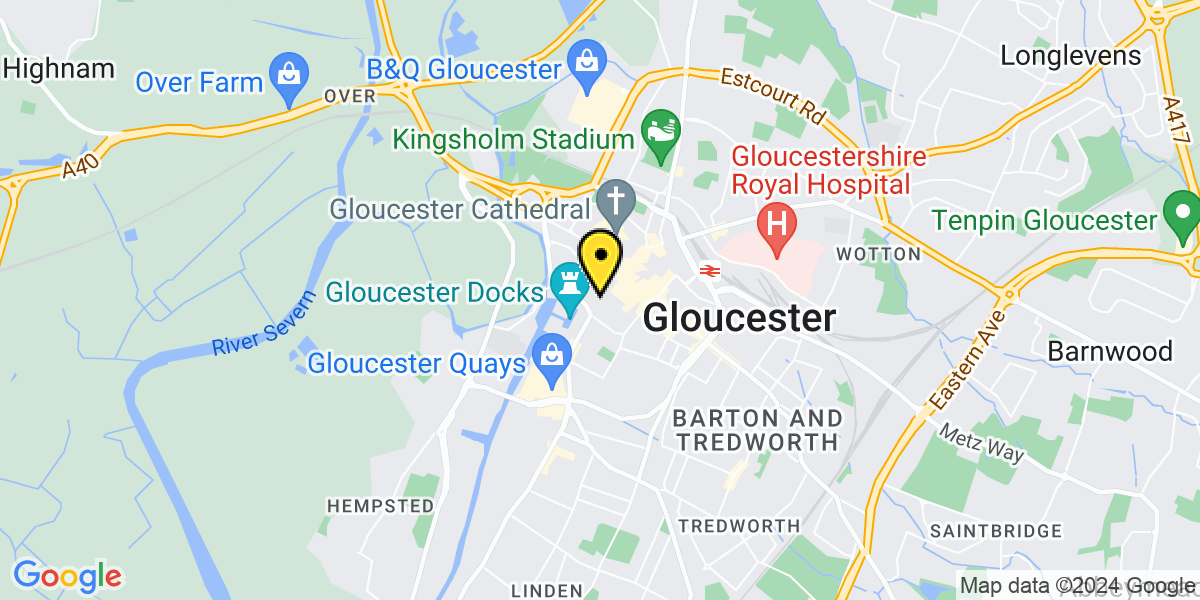 Map of Gloucester Russell Street