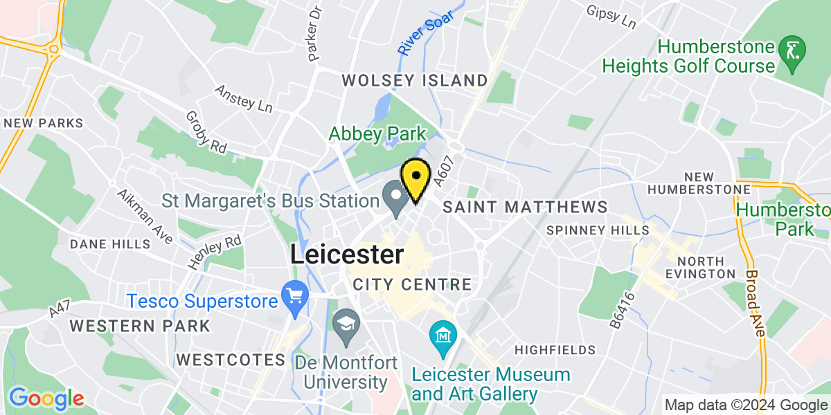 Map of Leicester Orchard Street