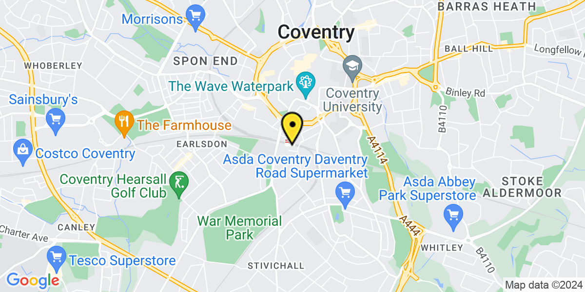 Map of Coventry Stoney Road