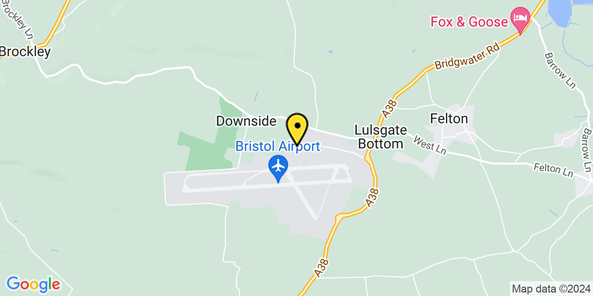 Map of Bristol Airport Meet and Greet