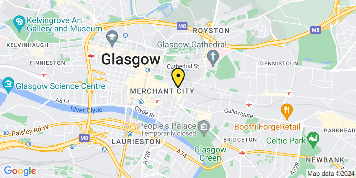 Map of Glasgow Ingram Street