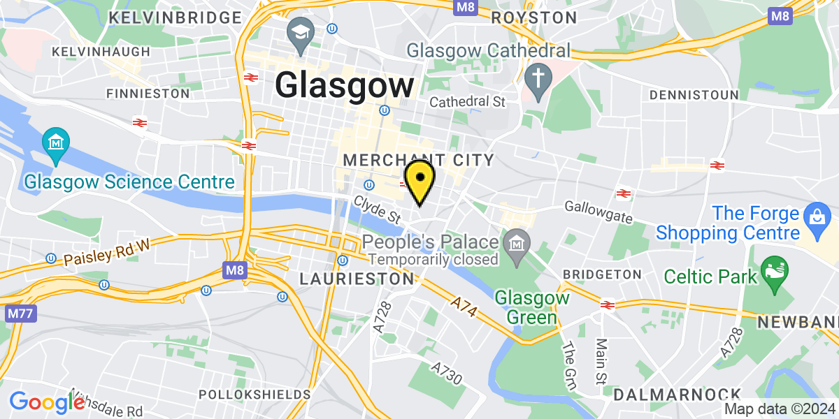 Map of Glasgow King Street