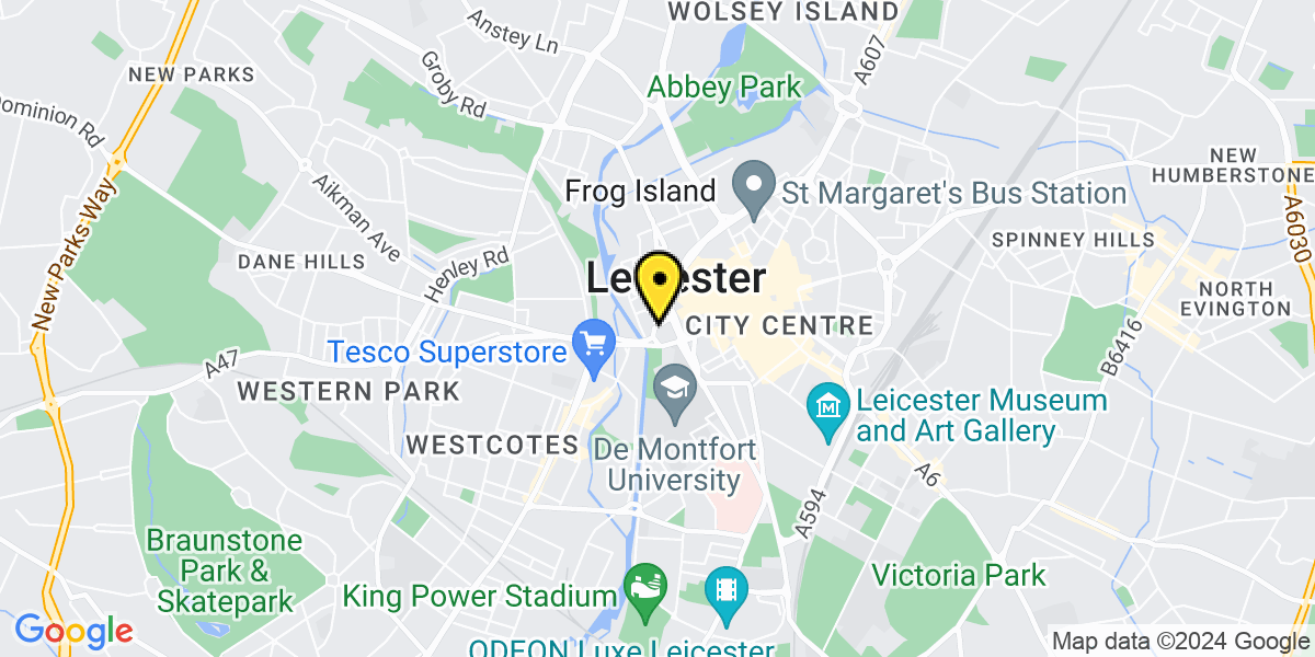 Map of Leicester St Nicholas Circle