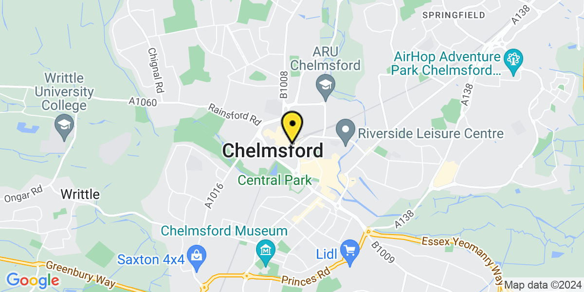 Map of Chelmsford Station (Greater Anglia)