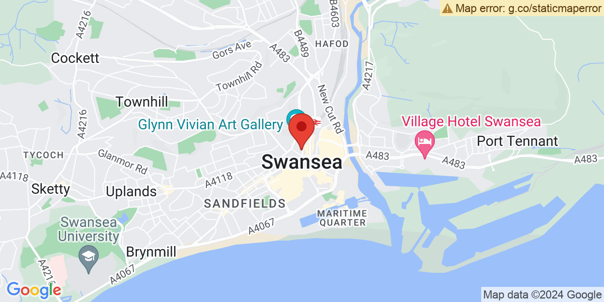 Map of Swansea Orchard Street