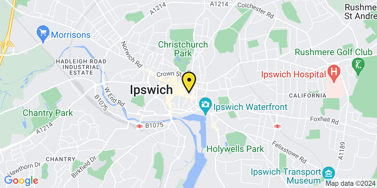 Map of Ipswich Cox Lane