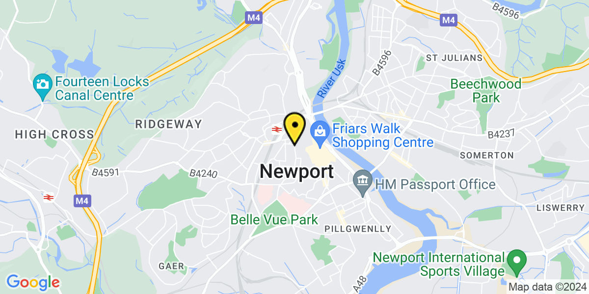 Map of Newport North Street