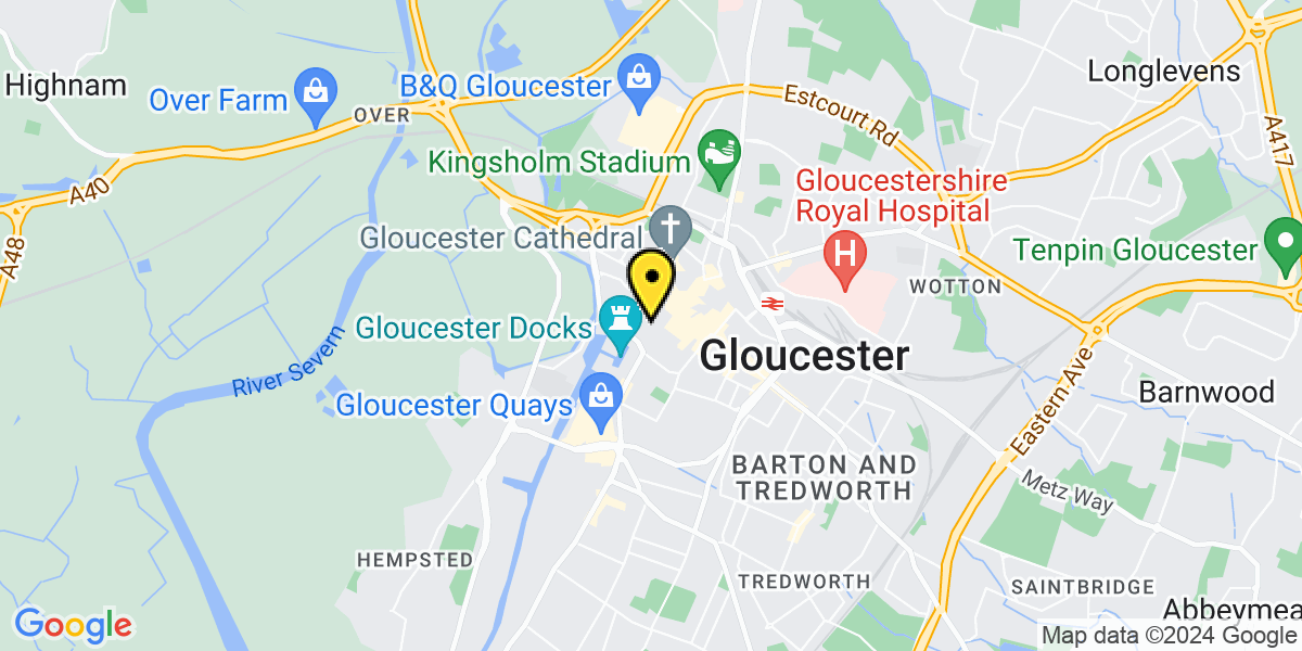 Map of Gloucester Blackfriars