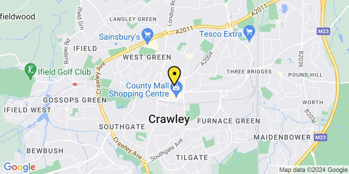 Map of Crawley Parkside
