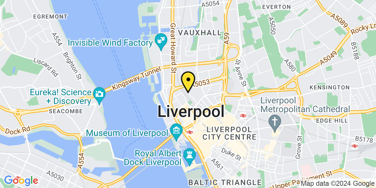 Map of Liverpool The Arches