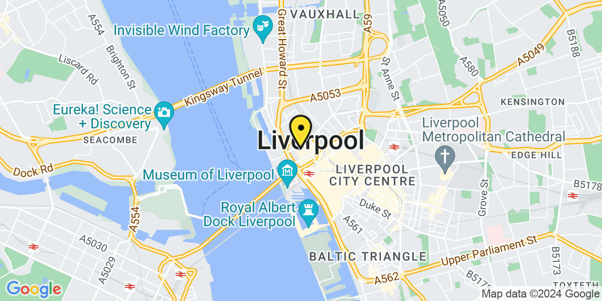 Map of Liverpool Rumford Street