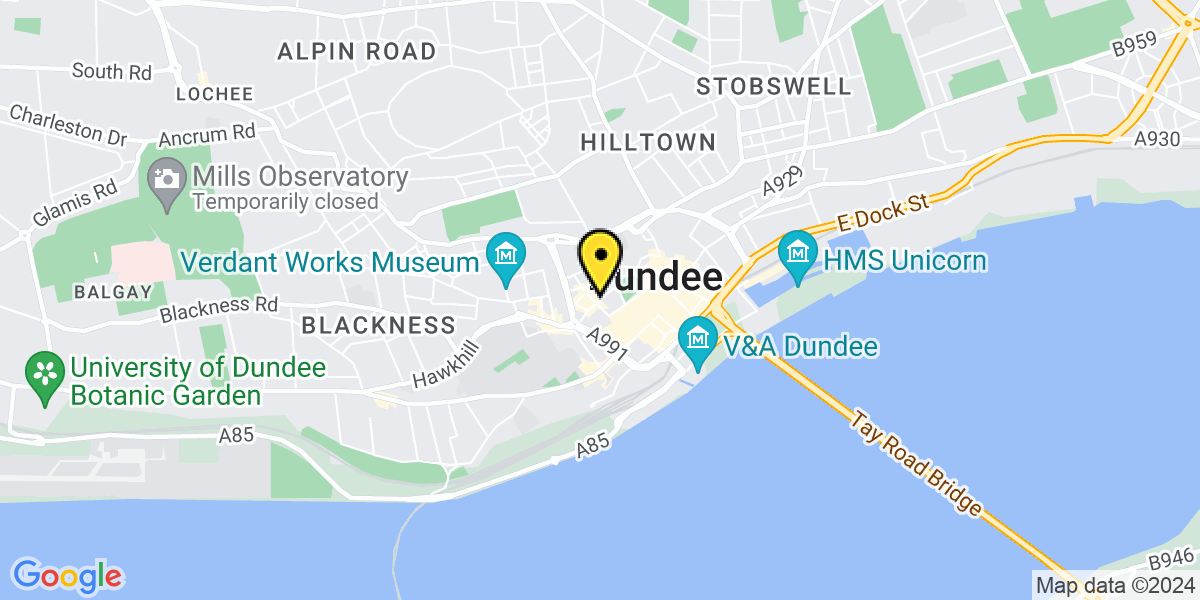 Map of Dundee Willison Street