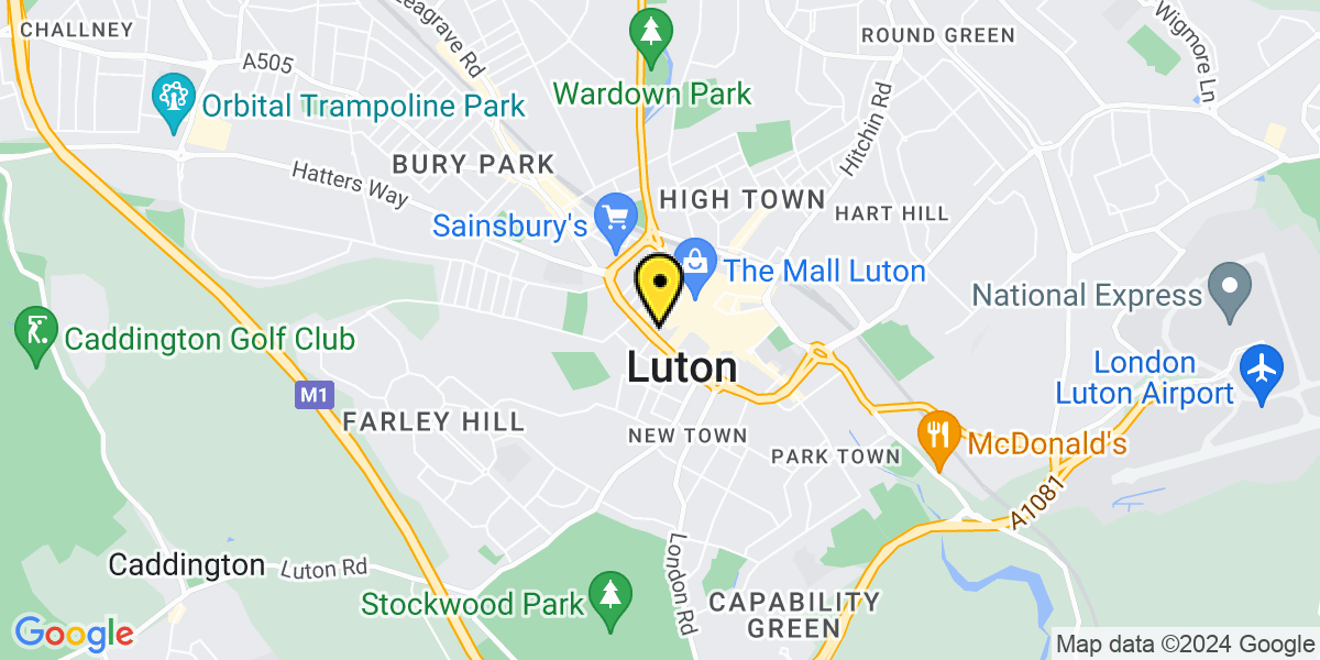 Map of Luton Old Court House