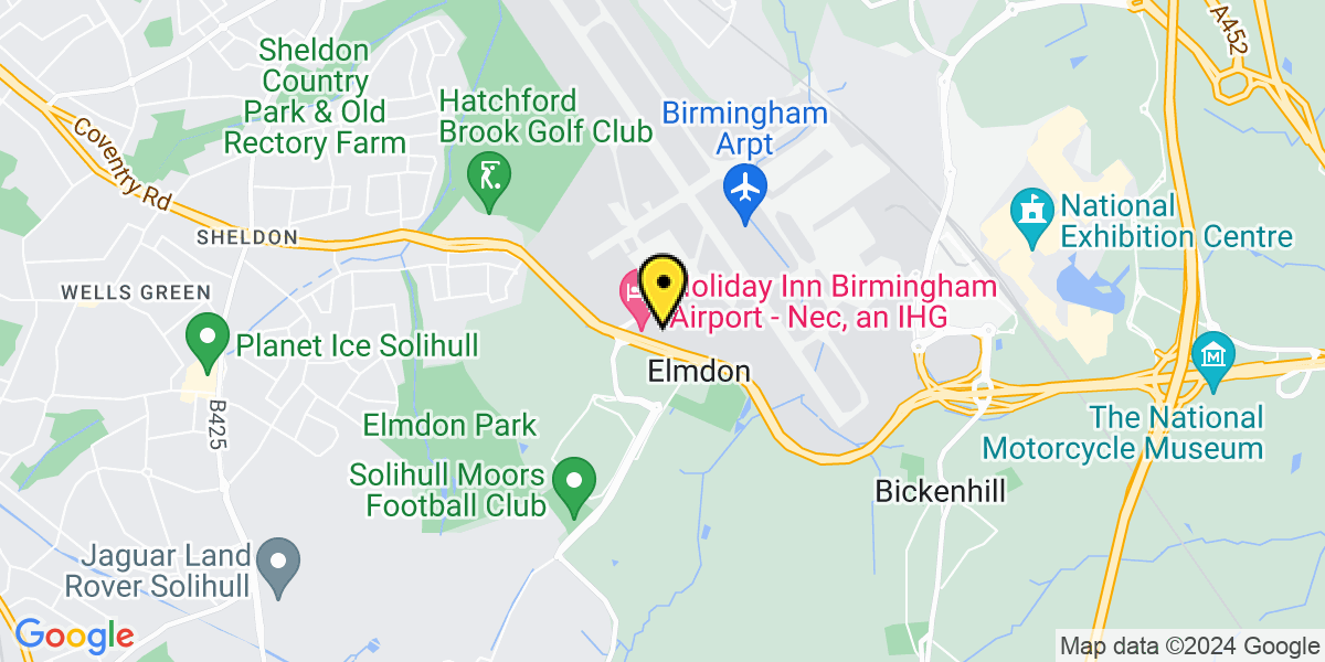 Map of Birmingham Airport Car Park 7