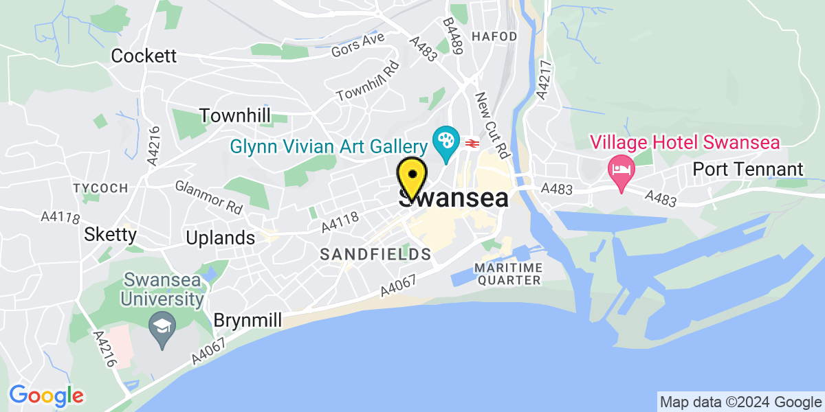 Map of Swansea Northampton Lane