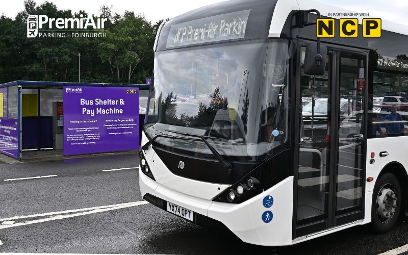 PremiAir Parking Edinburgh Bus at PremiAir Parking Edinburgh