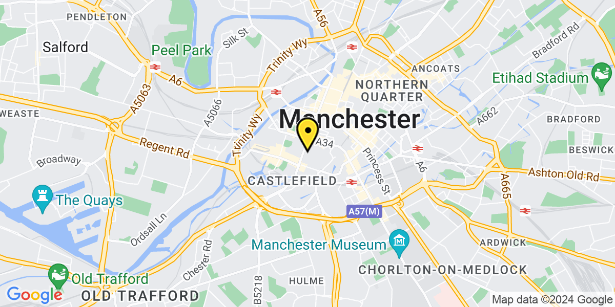 Map of Manchester Gt Northern Warehouse 1