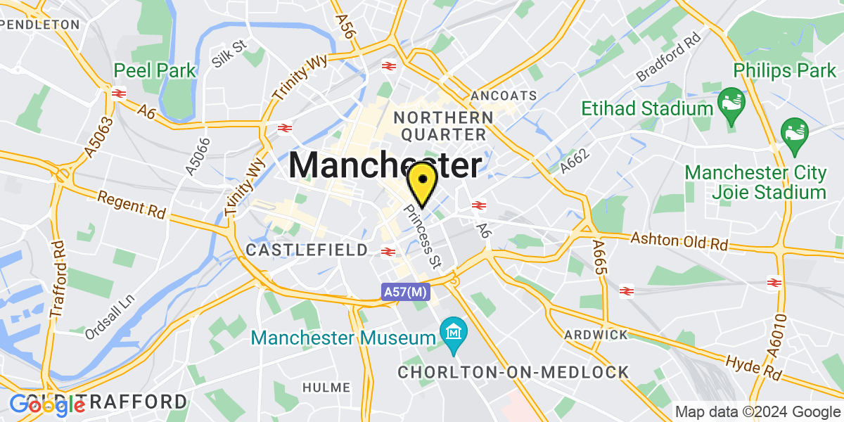 Map of Manchester Sackville Street