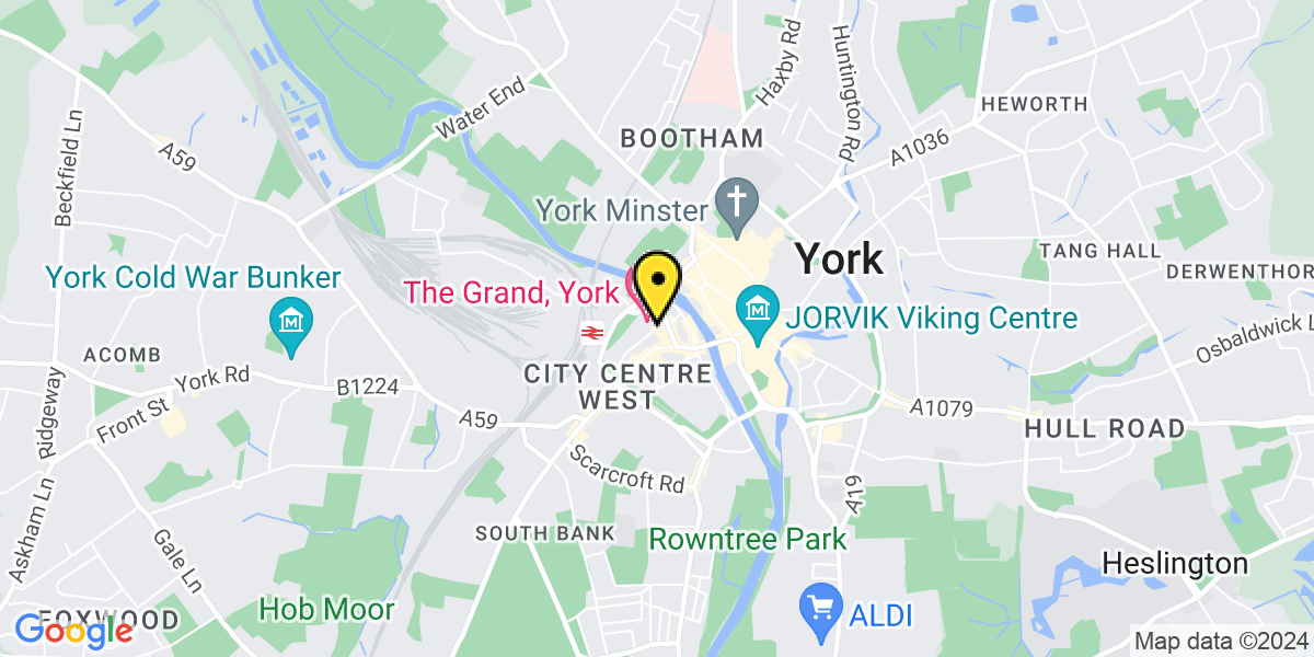 Map of York Tanner Row