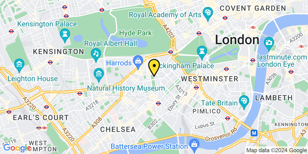 Map of London Knightsbridge