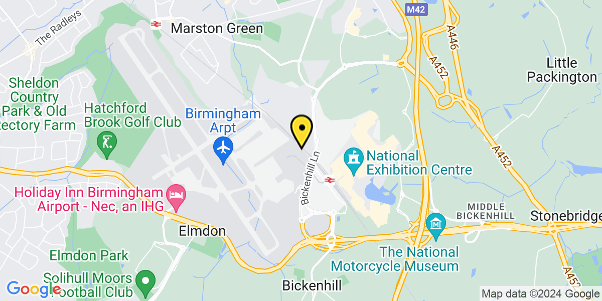 Map of Birmingham Airport Car Park 2&3