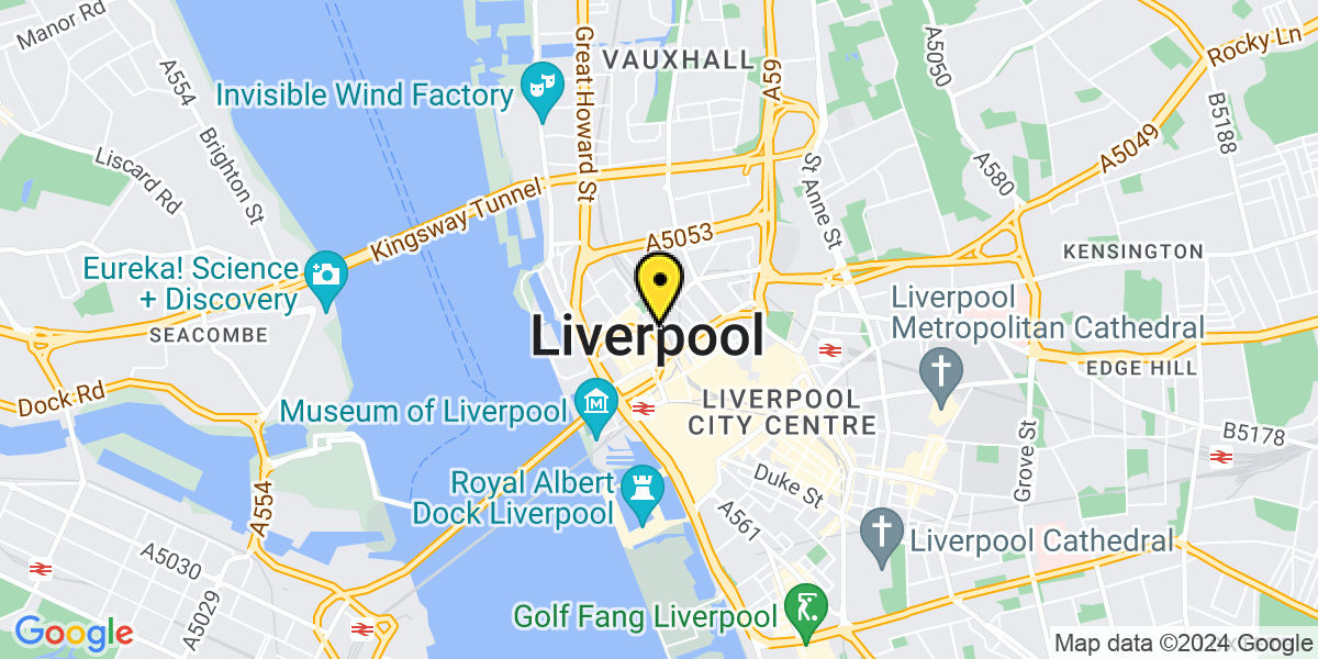 Map of Liverpool Moorfields Corner