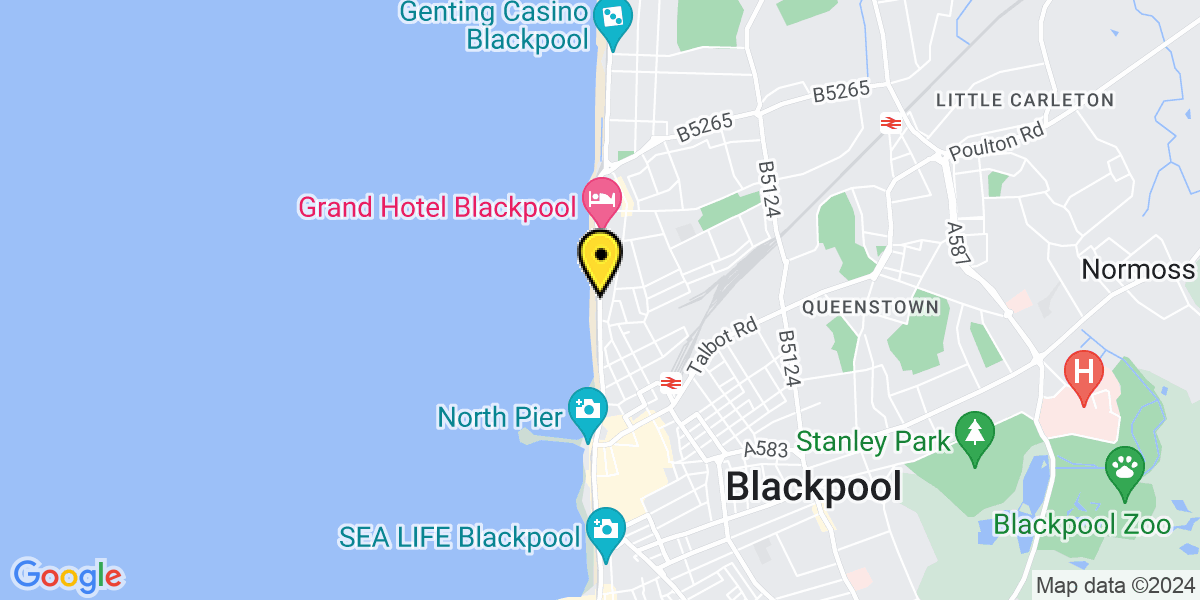 Map of Blackpool Lancaster Apartments