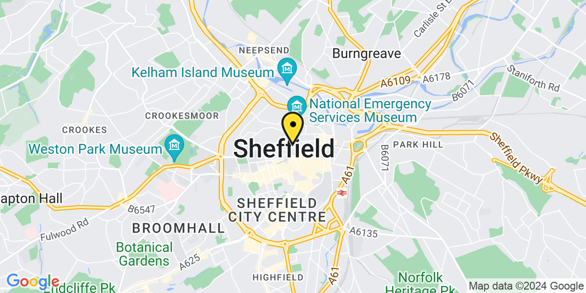 Map of Sheffield Campo Lane