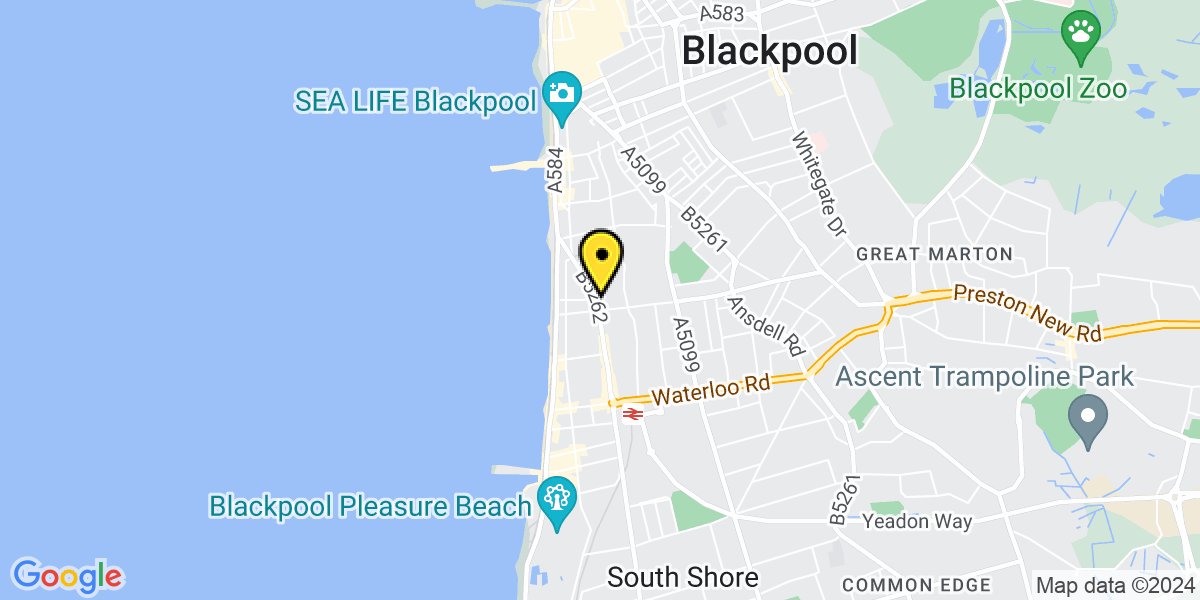 Map of Blackpool 130 Lytham Road