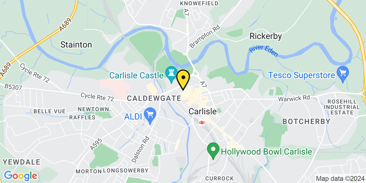 Map of Carlisle Castle Street