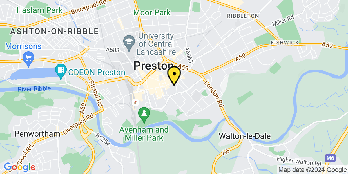 Map of Preston Rose Street