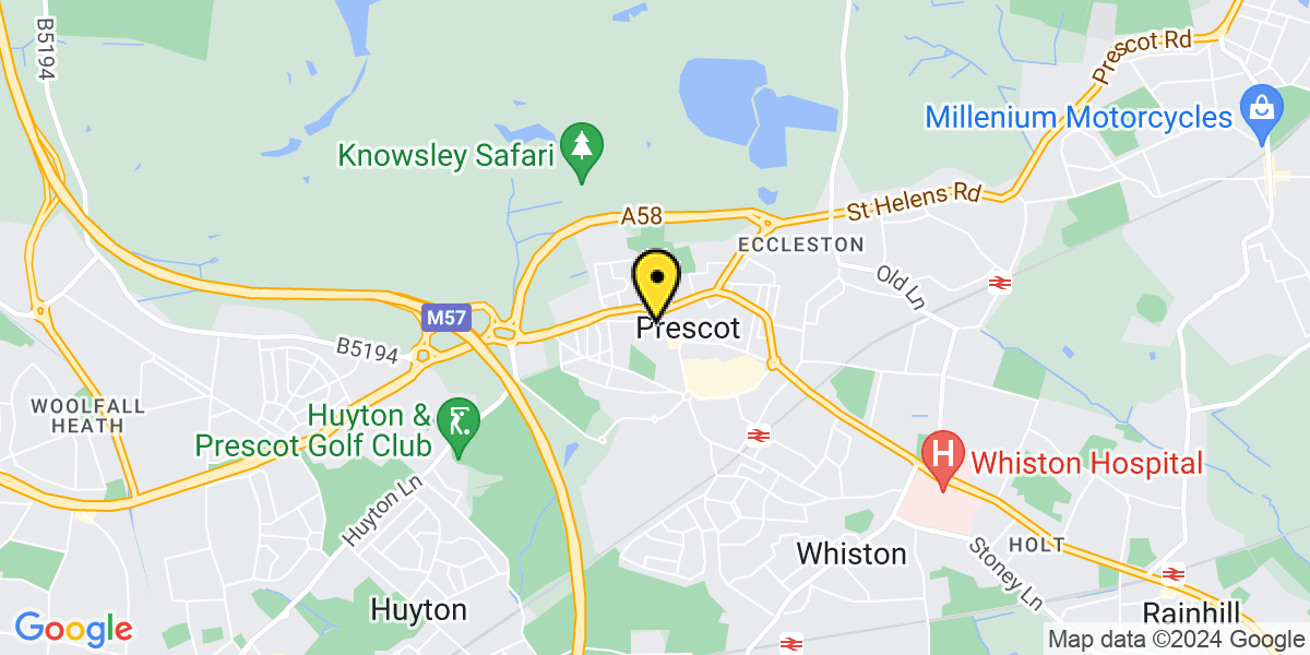 Map of Prescot Deanes House