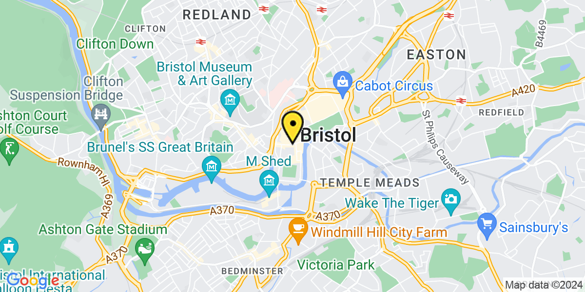 Map of Bristol Baldwin Street