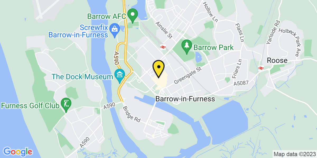 Map of Barrow-in-Furness Portland Walk