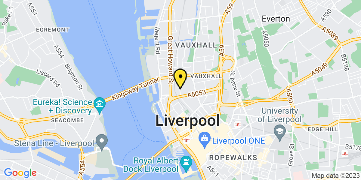 Map of Liverpool Upper Pall Mall
