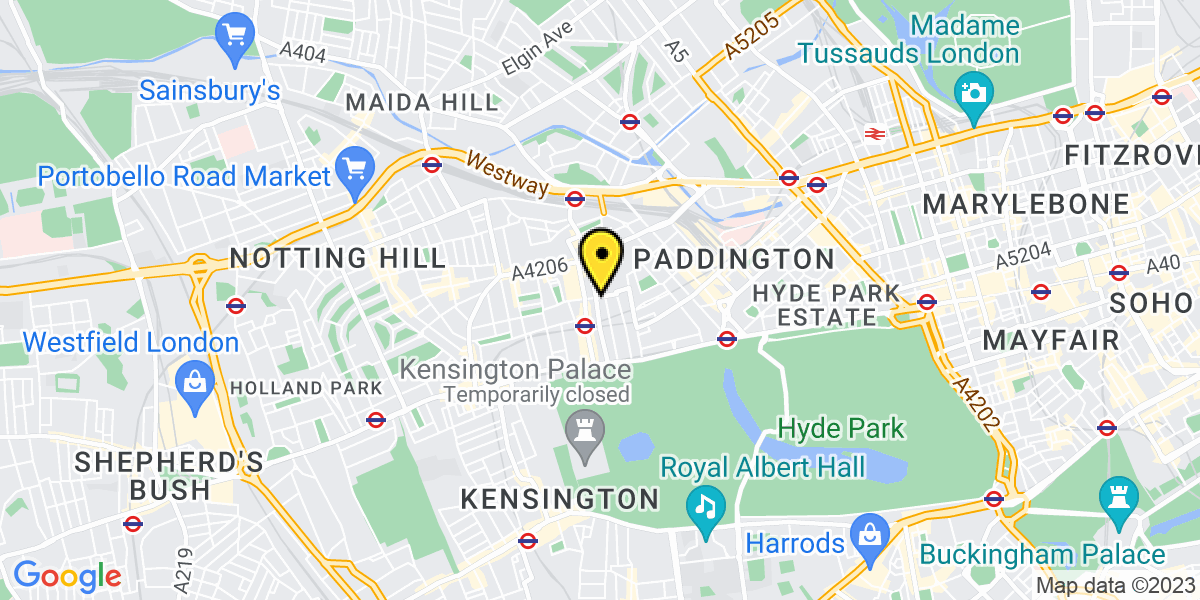 Map of London Porchester Gardens