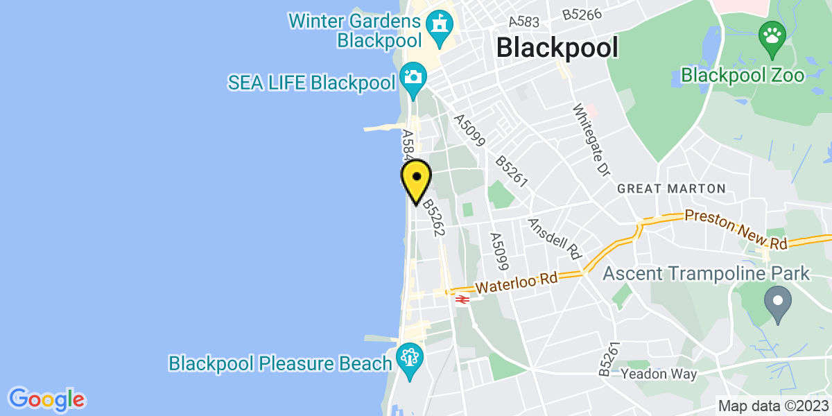 Map of Blackpool 283 Promenade