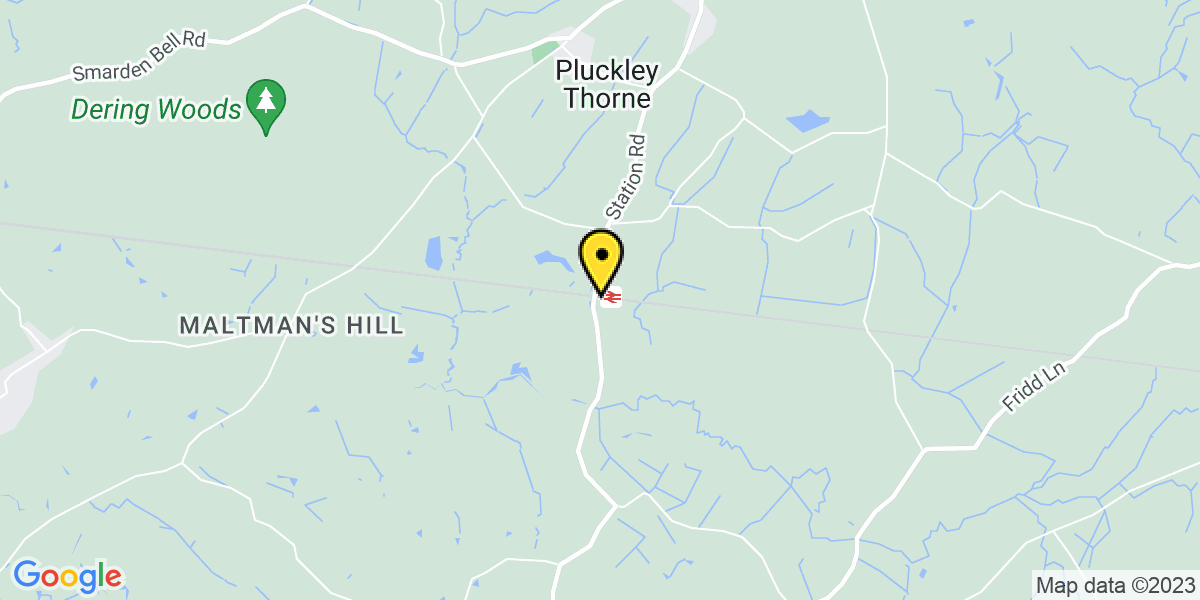 Map of Kent Pluckley Station