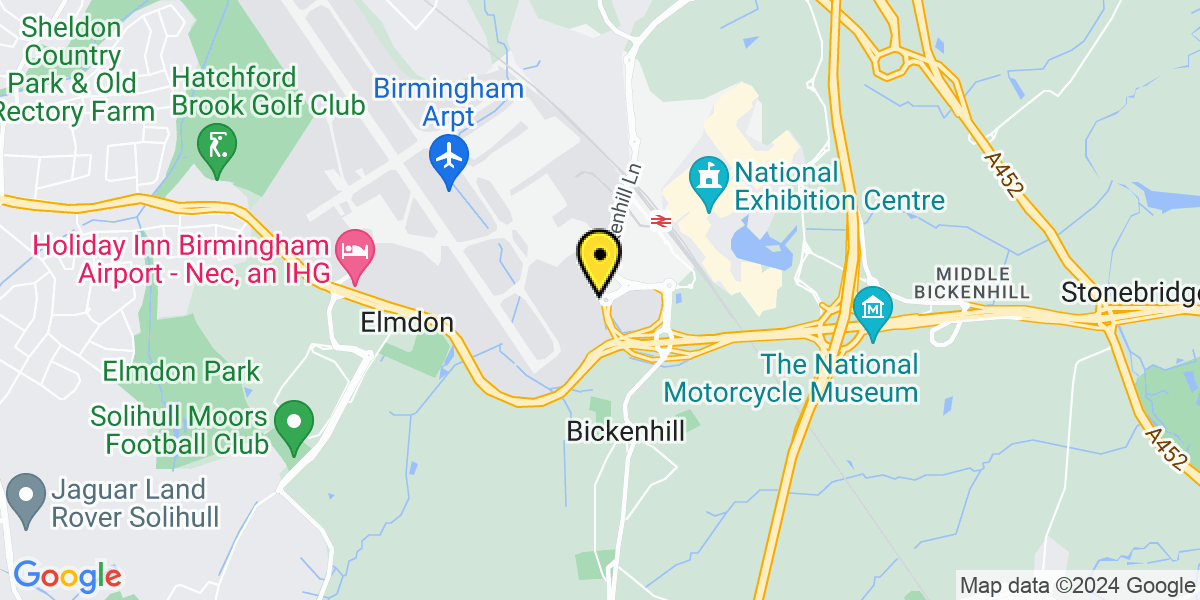 Map of Birmingham Airport Car Park 5